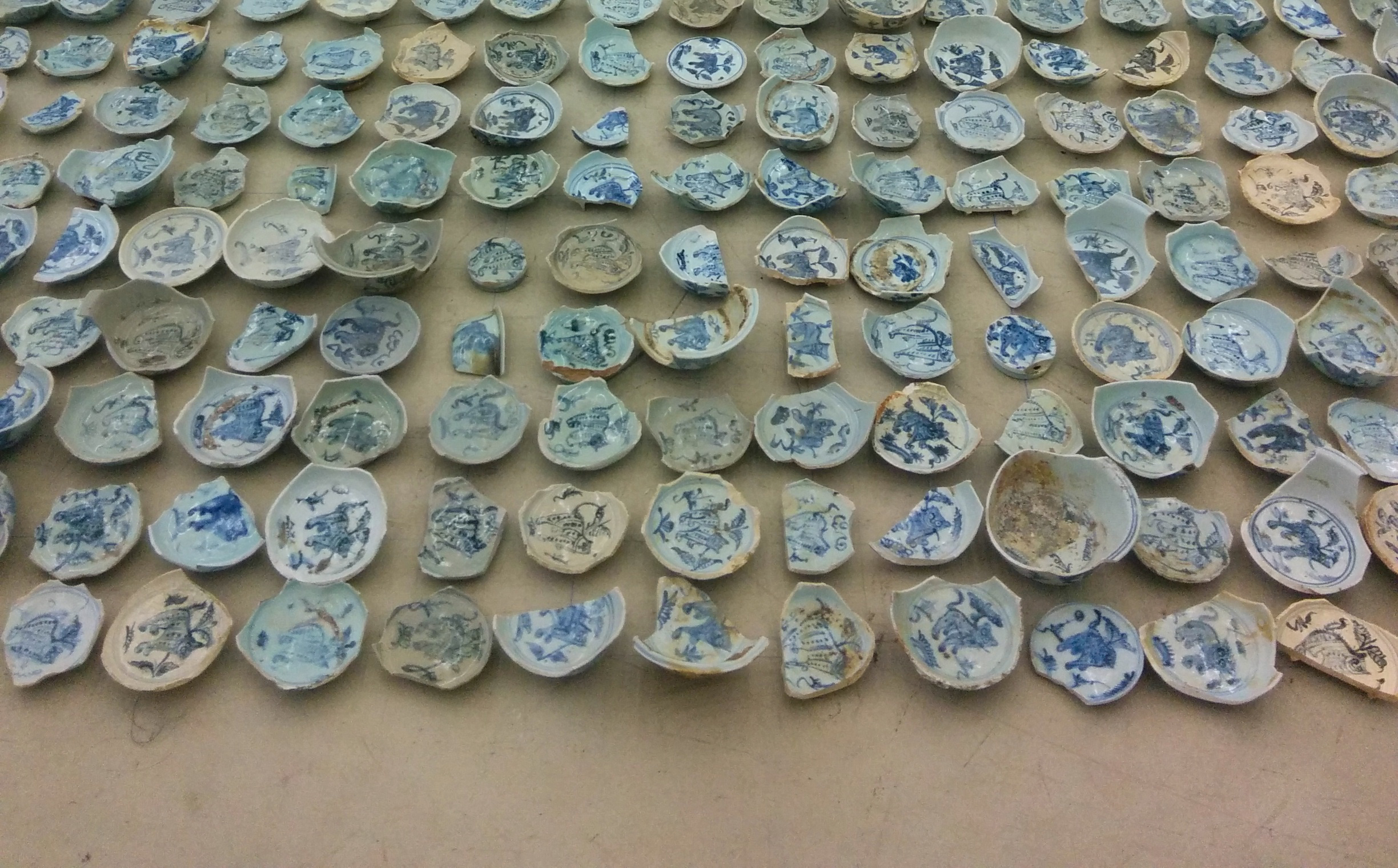 Broken Chinese porcelain