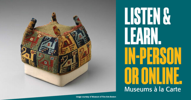 Colorful four-cornered hat from Peru