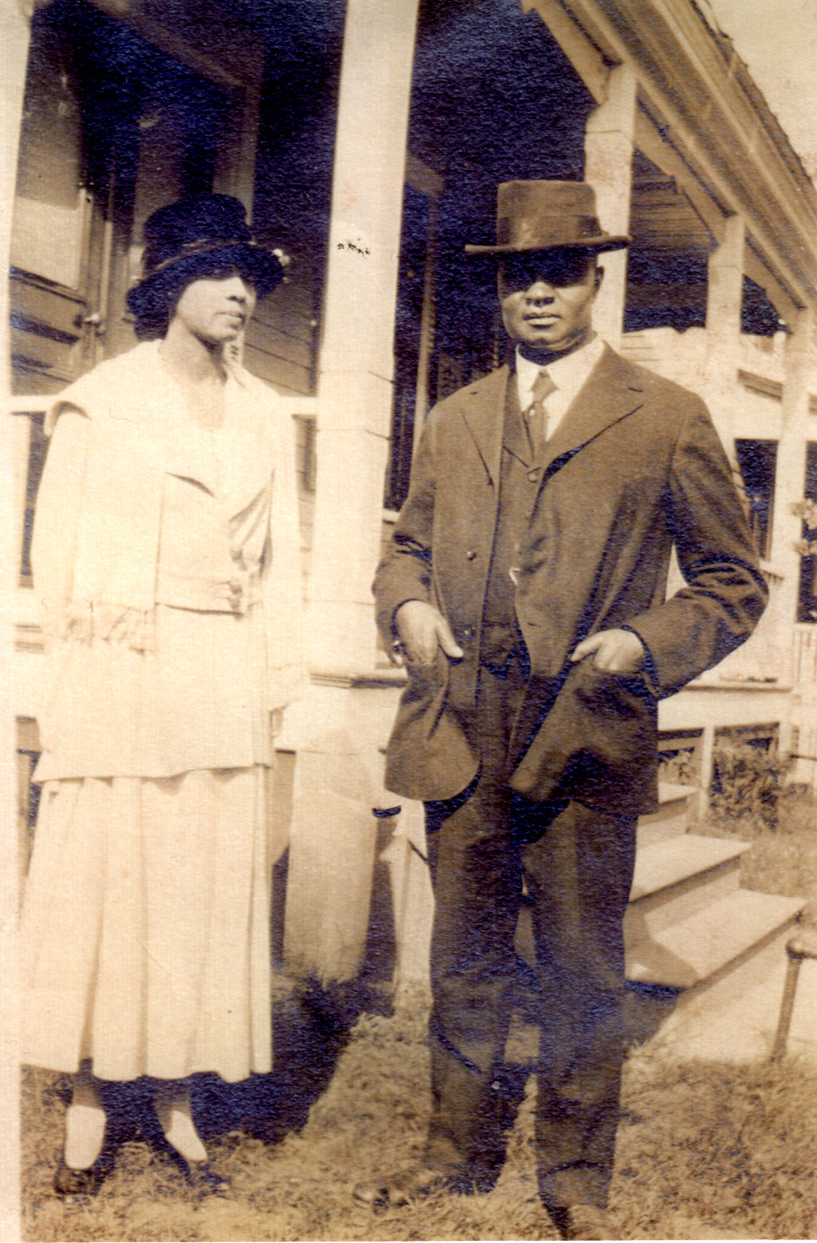 African American couple in the early 1900s