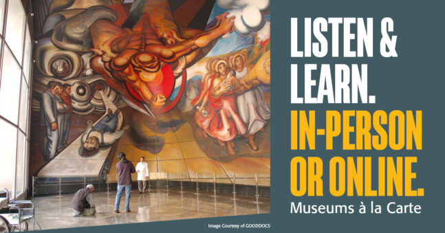 Colorful, large scale mural