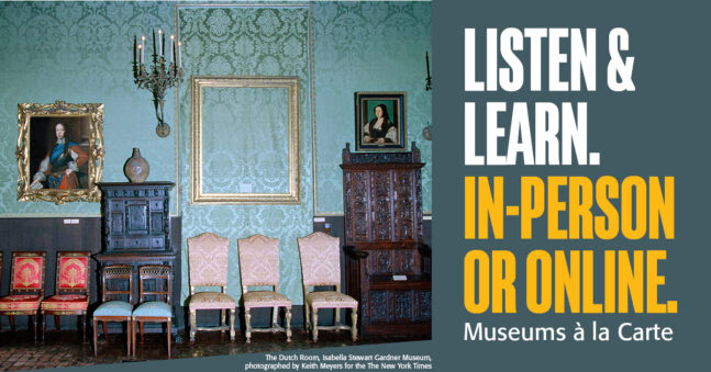 Museum gallery with an empty guilded frame