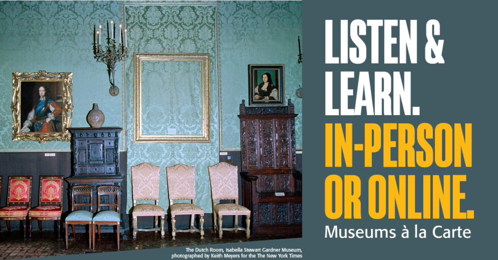 Museum gallery with an empty guilded frame