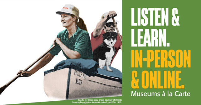 Woman and man paddling a boat