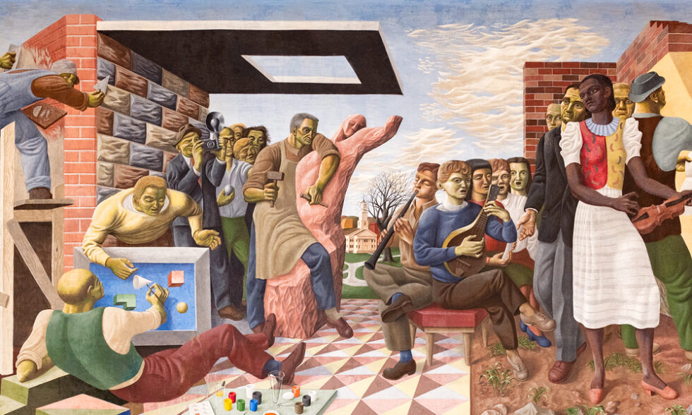 Please Touch! A Tactile Exploration of Sante Graziani’s Mural