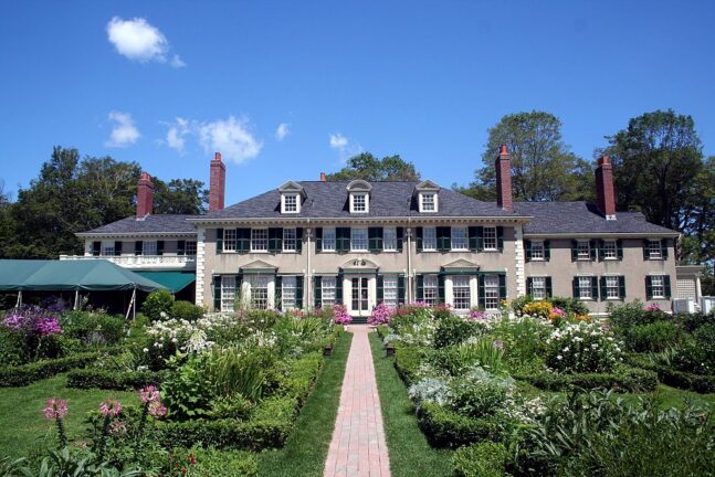 Exterior of Hildene mansion on the former estate of Robert Todd Lincoln