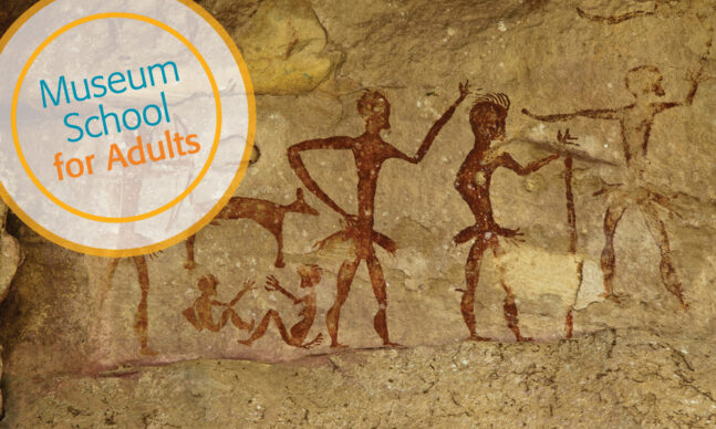 Cave painting of human figures