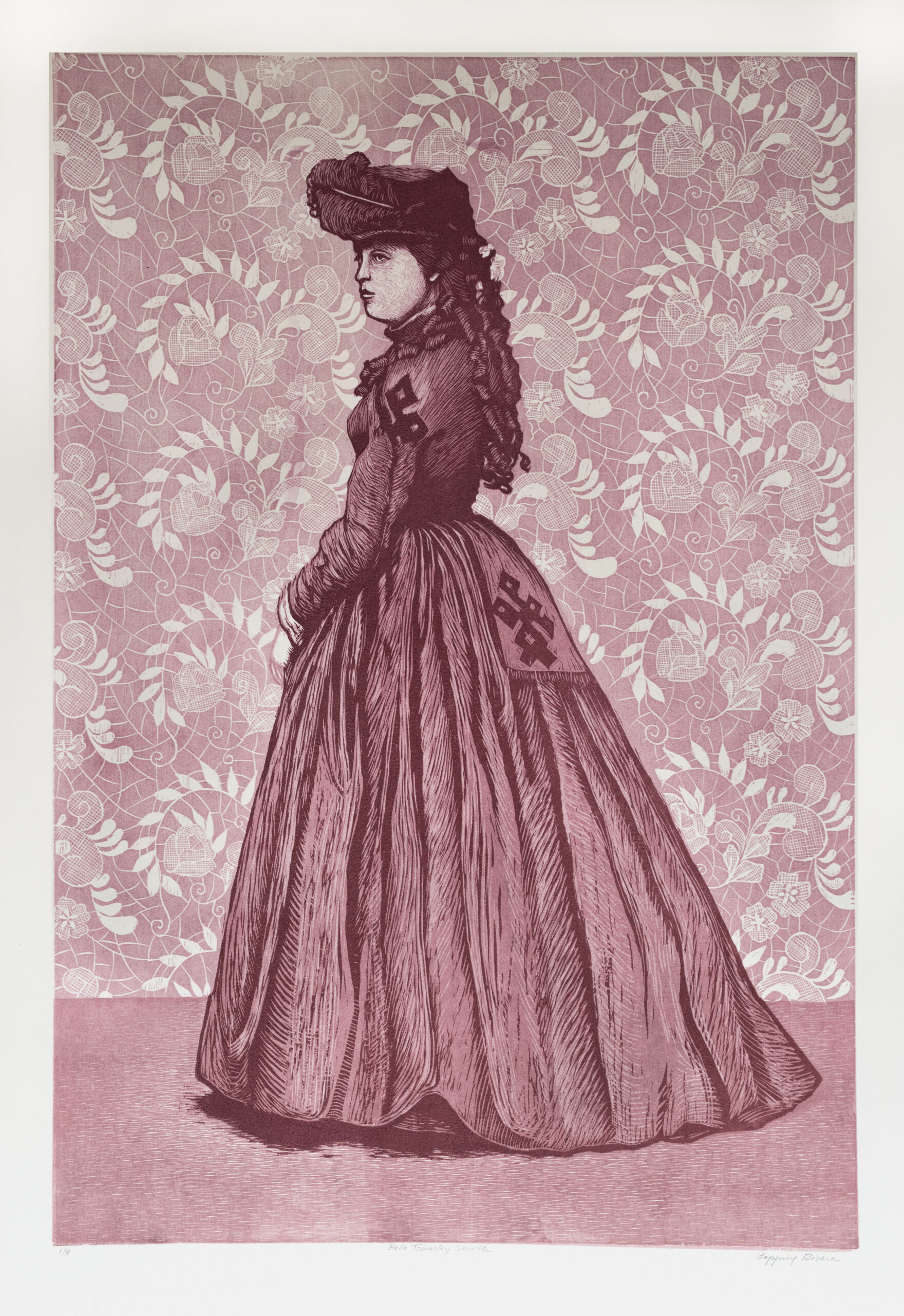 Belle Townsley Smith, 2023, multi-block color reduction woodcut. Collection of the artist.