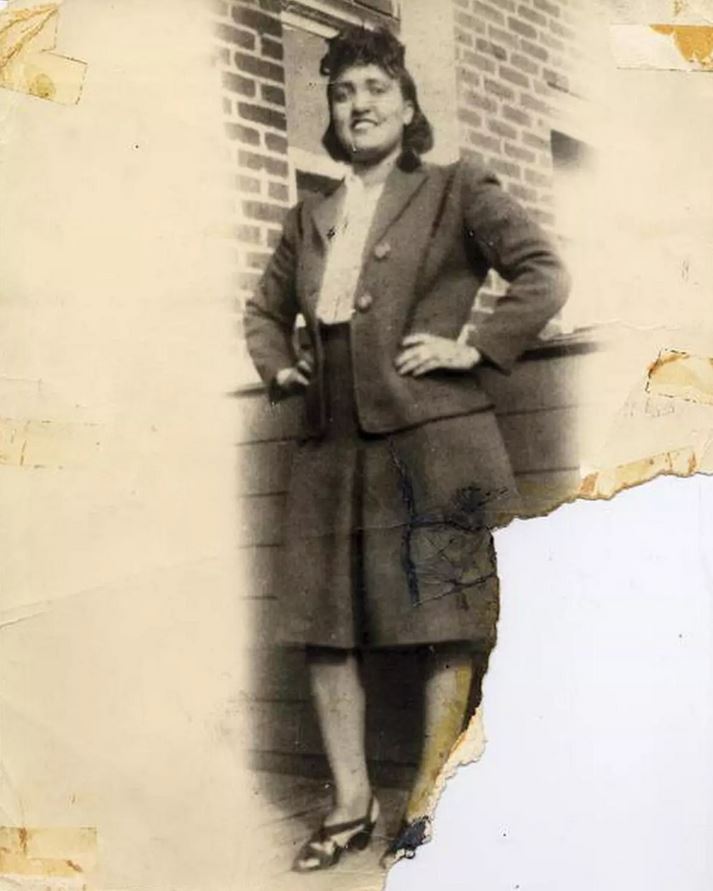Torn photo of Henrietta Lacks