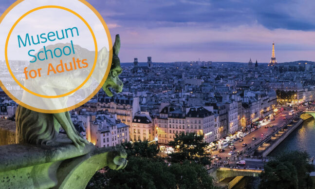 Paris skyline at night