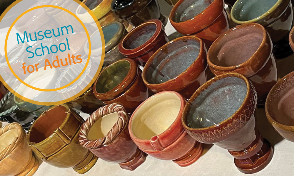 Various glazed clay pots