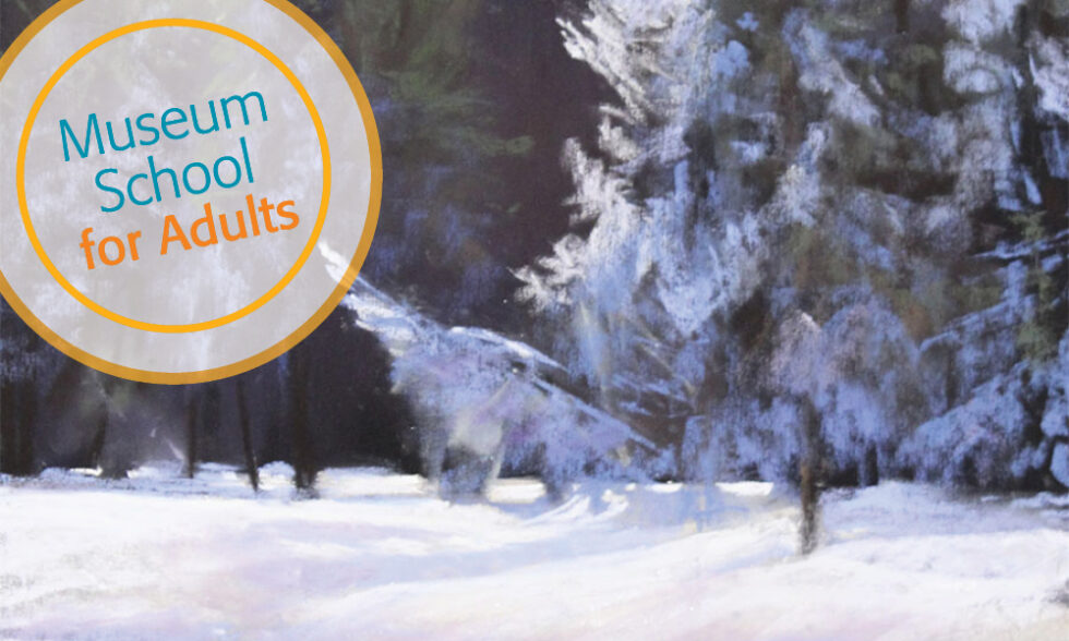 Winter landscape in pastels