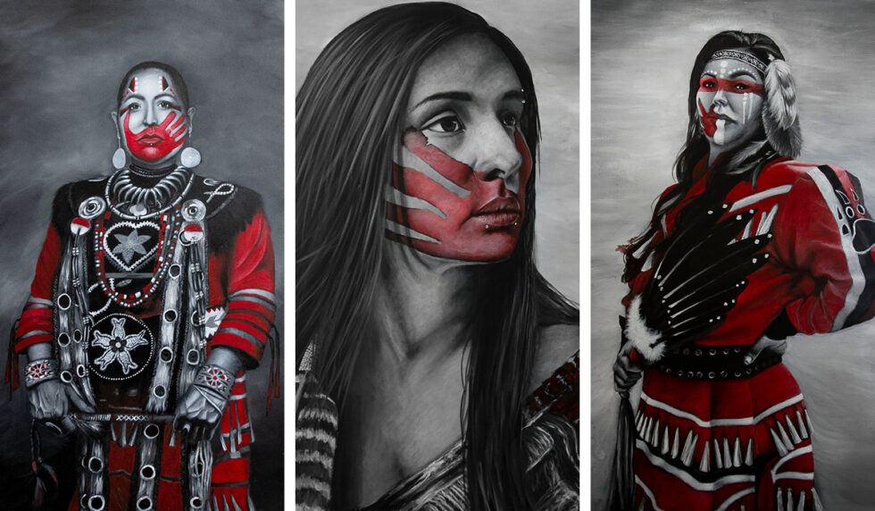 Portraits in RED: Missing & Murdered Indigenous Peoples Painting Project