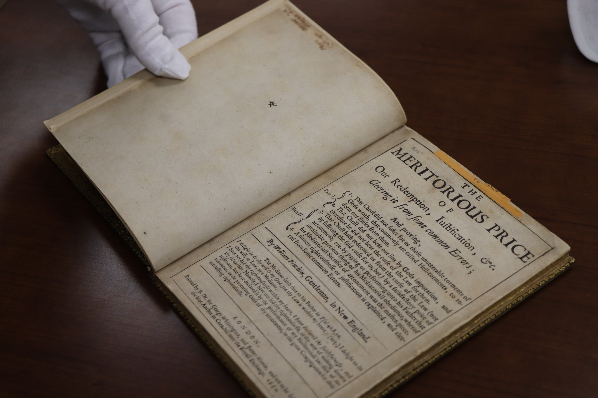 Cover page of The Meritorious Price of Our Redemption