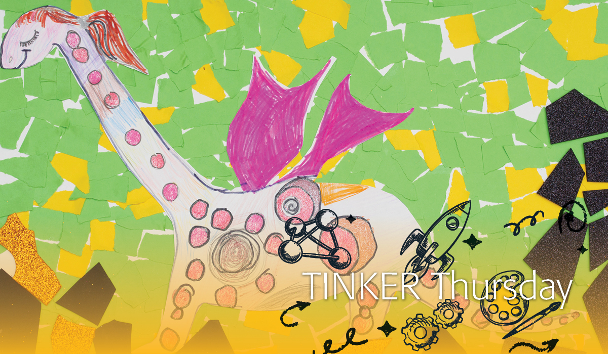 Kids drawing of a dragons