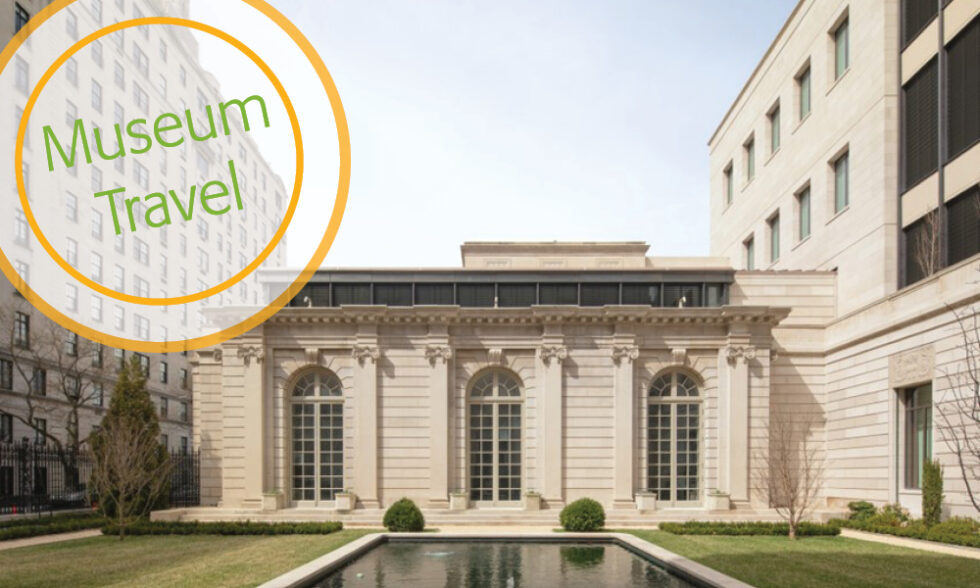 Building Exterior with reflecting pool in the foreground