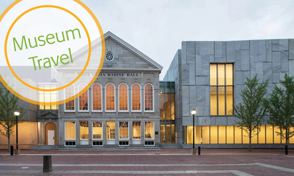 Exterior of the Peabody Essex Museum at dusk