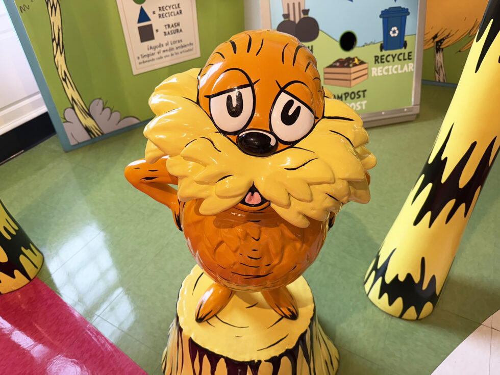 Colorful figure of Dr. Seuss's The Lorax