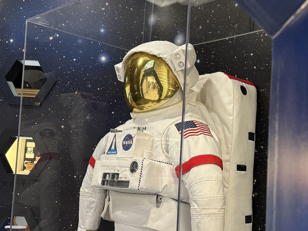 Replica of a NASA spacesuit