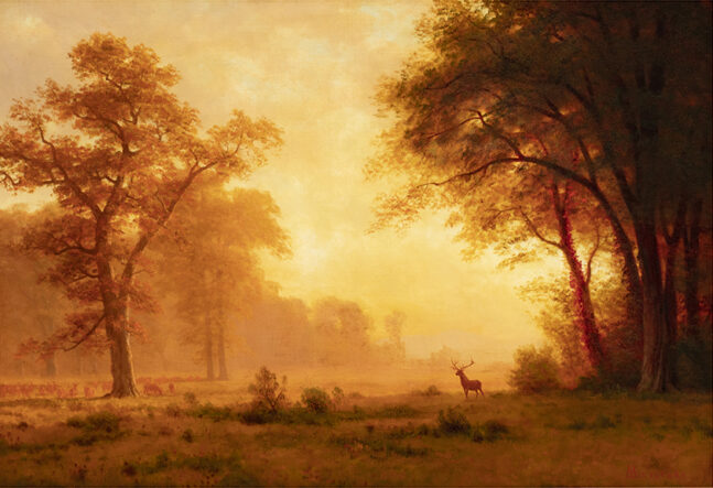 Sunrise in the Hetch Hetchy Valley, California, 1873 - 1875, Albert Bierstadt, oil on canvas. George Walter Vincent Smith Collection. GWVS-1.23.4
