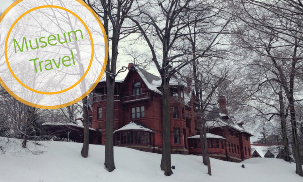 Mark Twain house in the snow