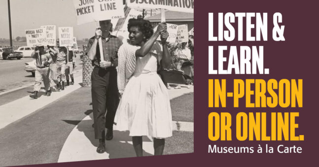 Photo of a 1960s civil rights protest