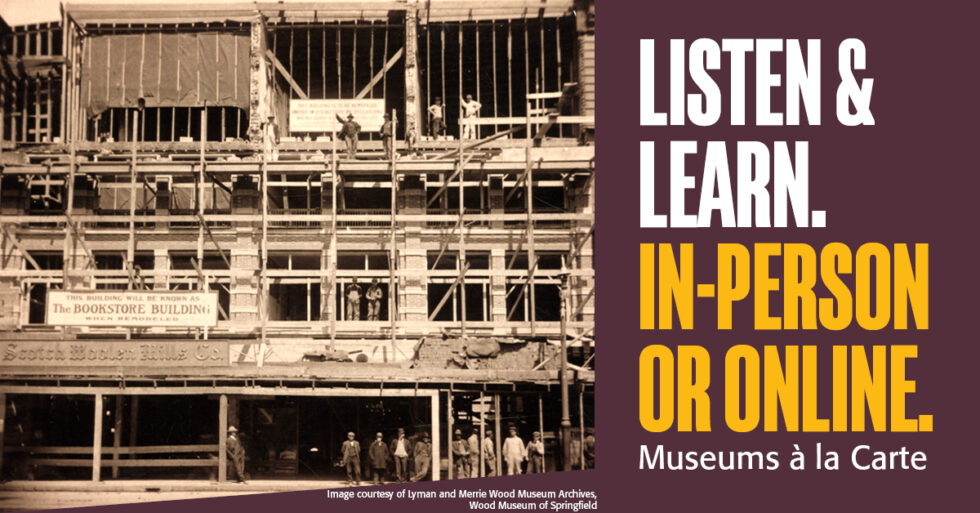 Facade of building undergoing a remodel in 1908