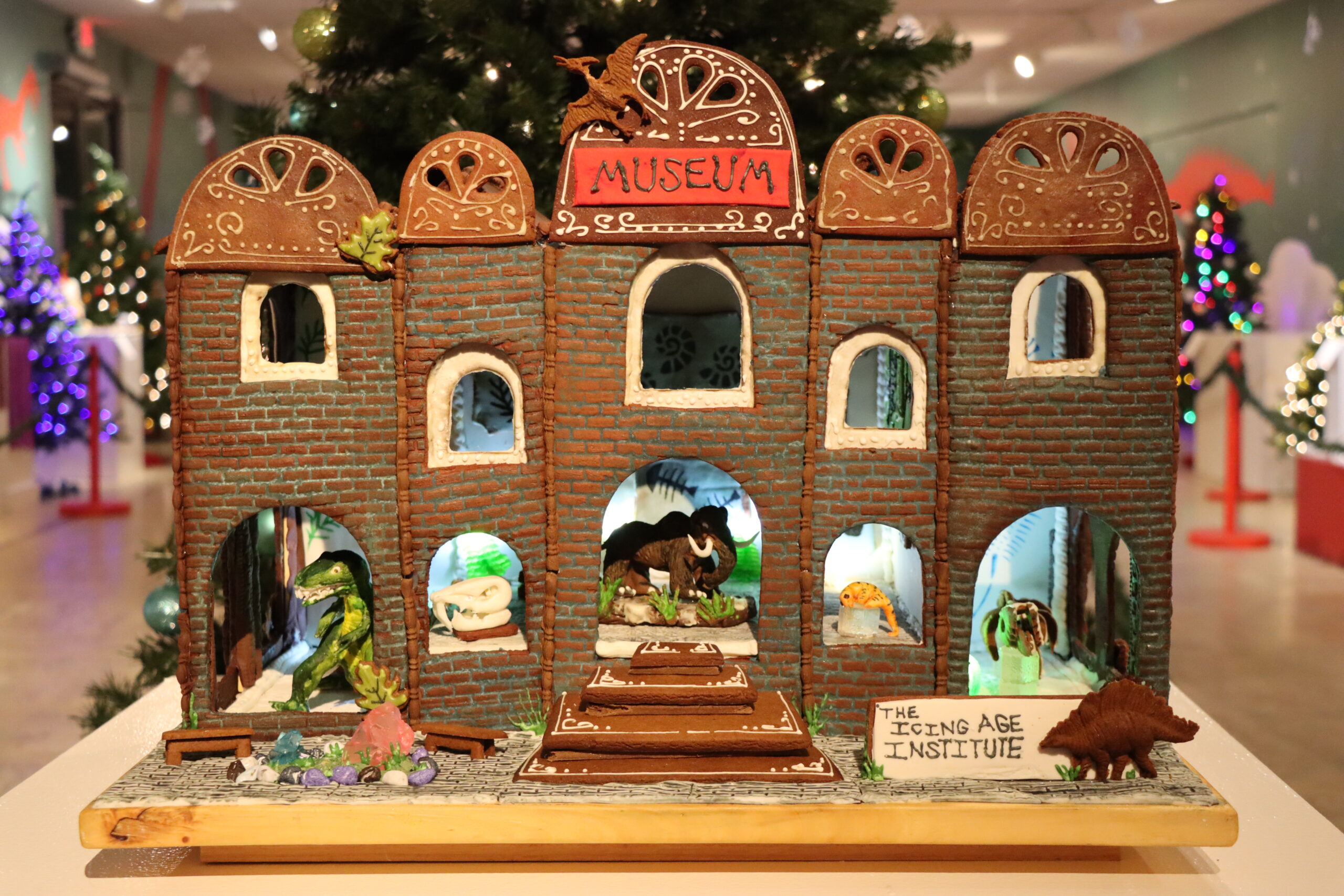The Icing Age Institute gingerbread display by Colleen King Taylor