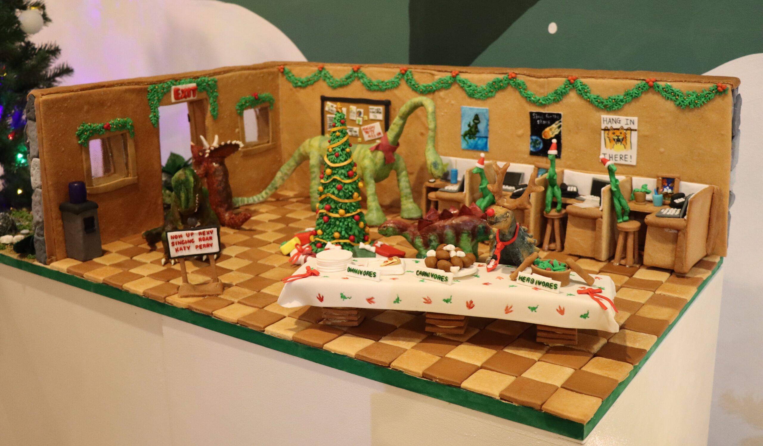 Juroffice Holiday Party (Interior) gingerbread display by The Salva Family