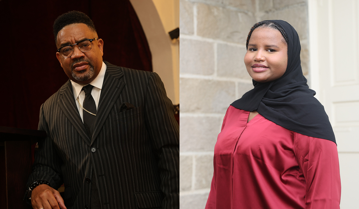 Bishop Talbert Swann and Solara Abdelrahman